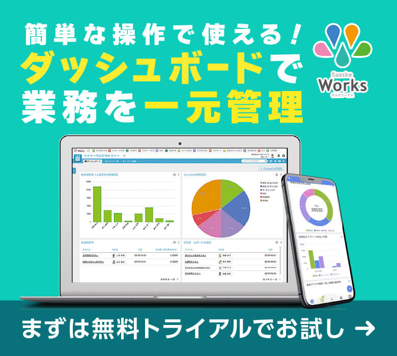 簡単な操作で使える！ダッシュボードで業務を一元管理｜まずは無料トライアルでお試し