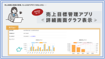 売上目標管理アプリ≪詳細画面グラフ表示≫
